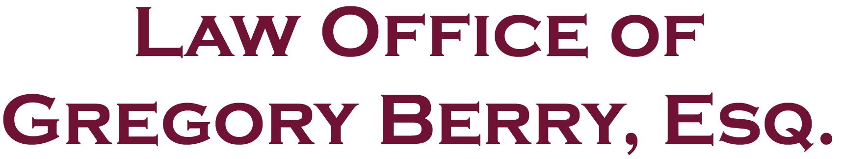 Gregory Berry Attorney at Law New York City